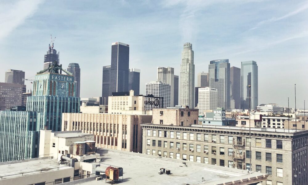 photography of city building