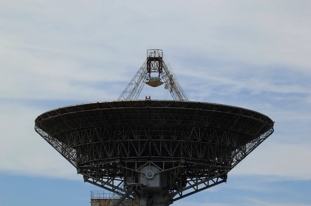 Free Irbene radio telescope image. Radio Signal